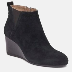 Vionic Paloma Wedge Bootie Weather Resistant Black Women's 8